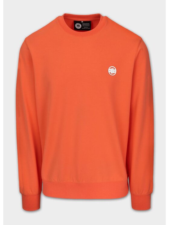 PITBULL PITBULL Bluza SMALL LOGO NUGGET Pomarańczowy Regular Fit