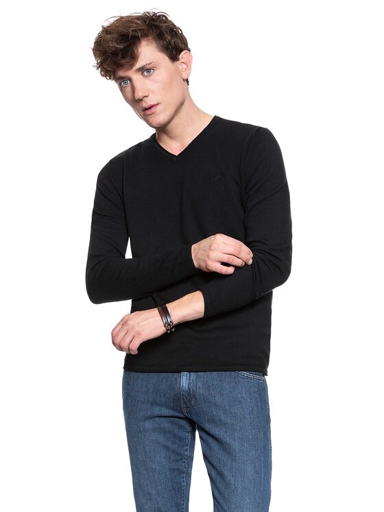 Mustang Mustang Maglione EMIL V ROLLEDGE Nero Regular Fit