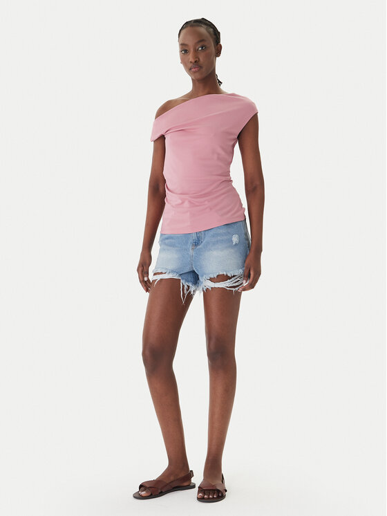 Eleh Eleh Jeansshorts EL122 Blau Regular Fit