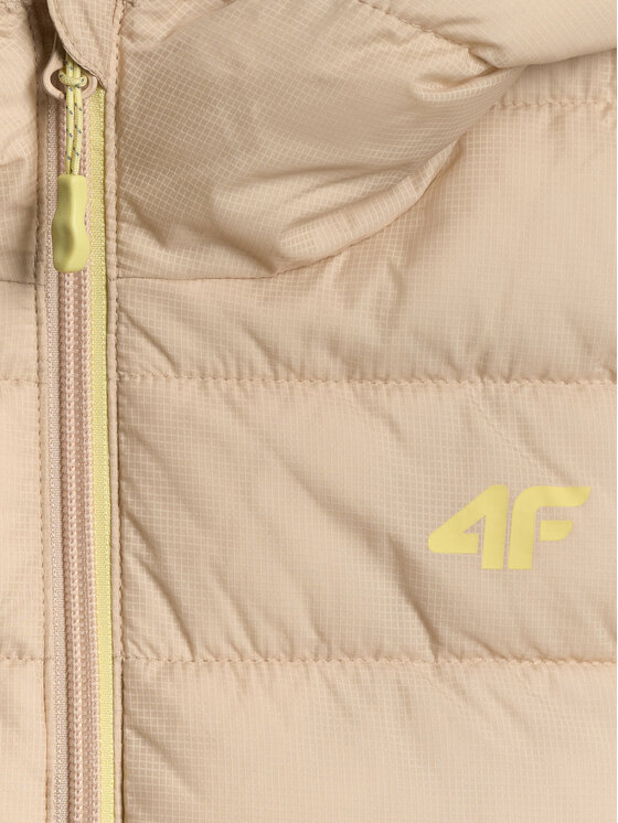 4F 4F Kamizelka OUTERWEAR Beżowy Regular Fit