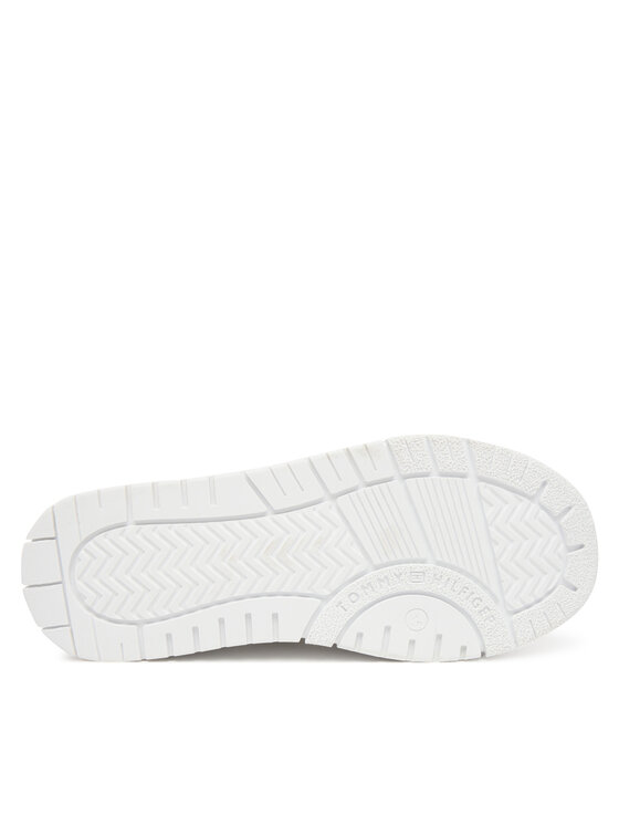 Tommy Hilfiger Tommy Hilfiger Сникърси Low Cut Lace Up Sneaker T3X9-34091-1355 D Бял