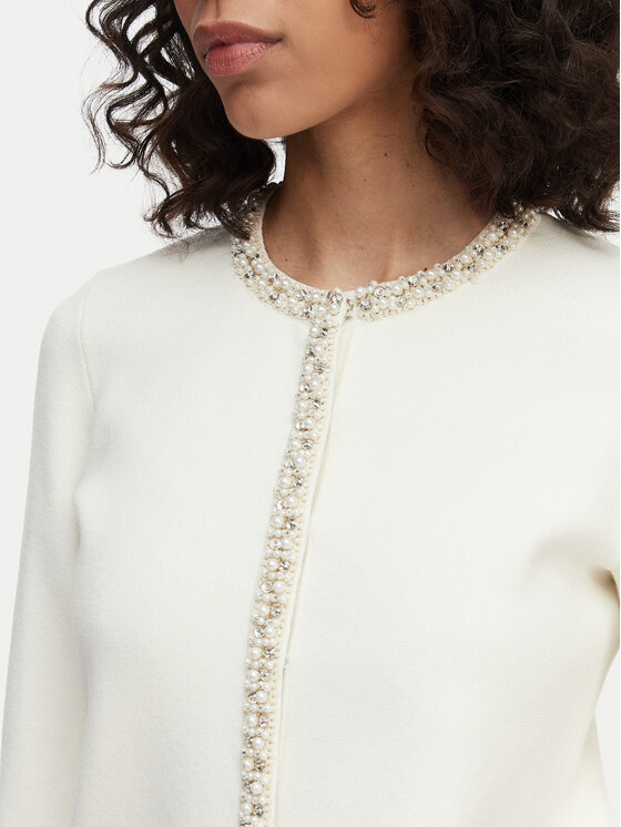 Guess Guess Kardiganas W6RR42 Z4422 Écru Regular Fit