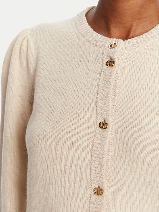 TWINSET TWINSET Kardigan 252TP3583 Bež Regular Fit