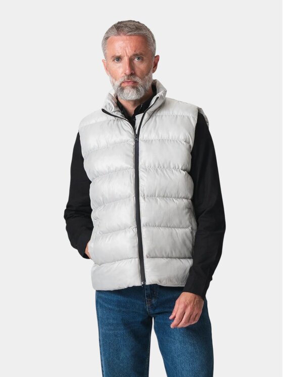 TeeShoppen TeeShoppen Kamizelka 'Basic Collection' Beżowy Regular Fit