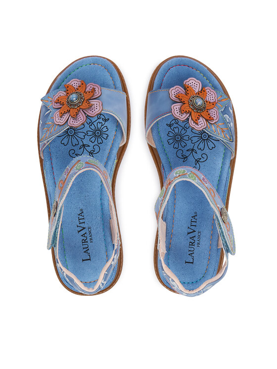 Laura Vita Laura Vita Босоніжки Brownieo 02 Голубий