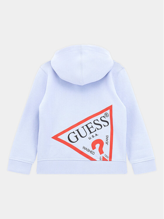 Guess Guess Суитшърт N3YQ07 KAUG0 Син Regular Fit