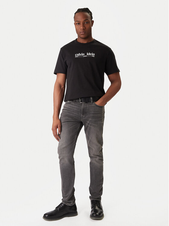 Calvin Klein Jeans Calvin Klein Jeans T-Shirt NYC Graphic LV14RE831G Czarny Regular Fit