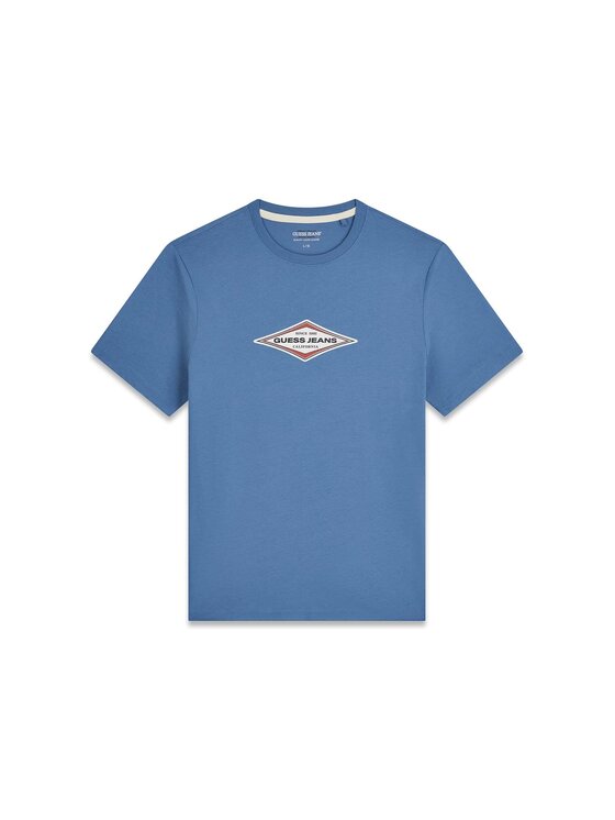 Guess Jeans Guess Jeans T-Shirt 181530 Modrá Classic Fit