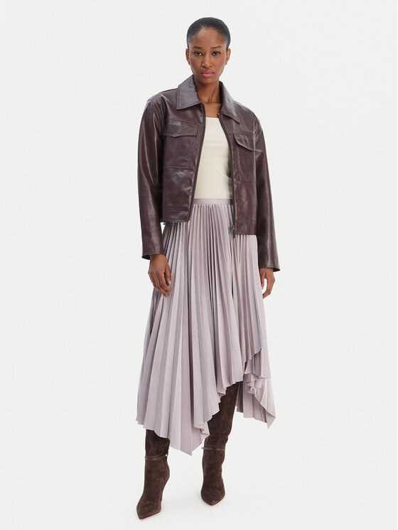 BOSS BOSS Faltenrock C_Vlantel 50558807 Violett Regular Fit