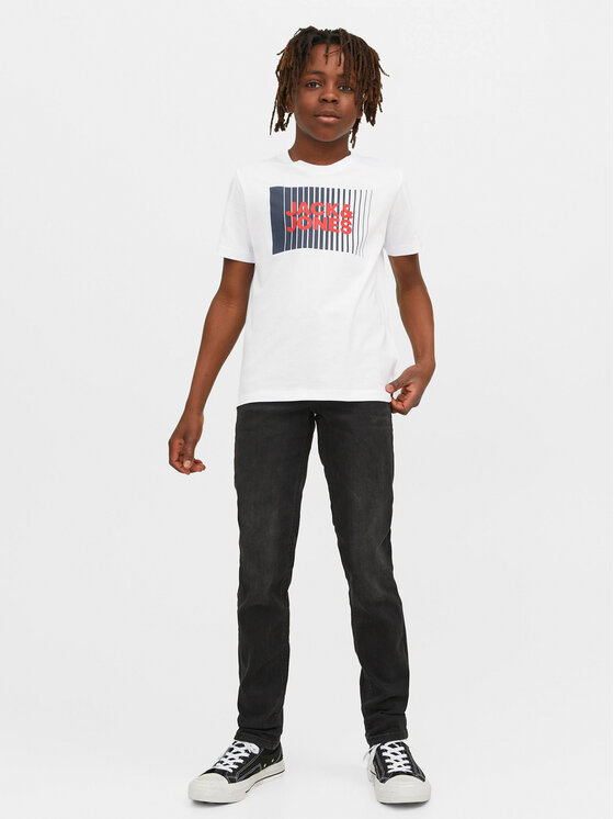 Jack&Jones Junior Jack&Jones Junior Tricou Corp Logo 12257365 Alb Standard Fit