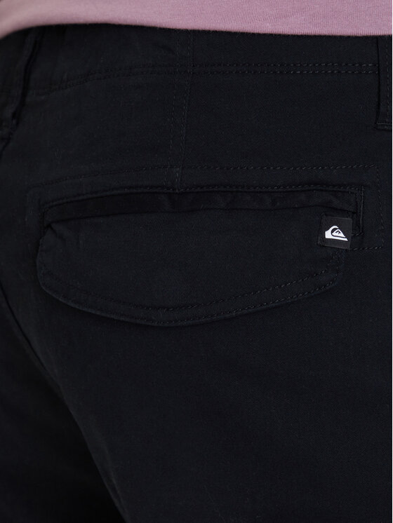 Quiksilver Quiksilver Szorty materiałowe MW Cargo EQYWS03912 Czarny Regular Fit