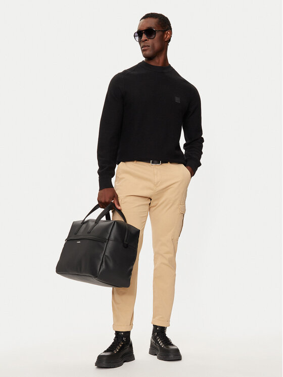 BOSS Boss Sweter Anion_S 50527584 Czarny Regular Fit