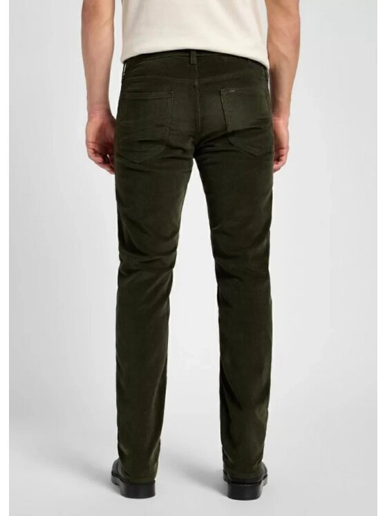 Lee Lee Spodnie materiałowe DAREN ZIP FLY Zielony Regular Fit