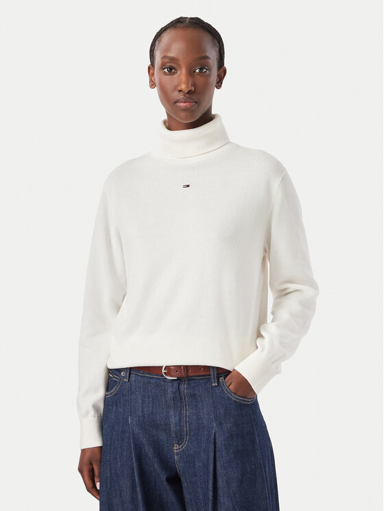 Tommy Jeans Tommy Jeans Поло Essetnial DW0DW23361 Бял Relaxed Fit