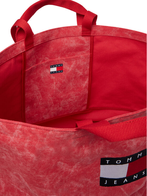 Tommy Jeans Tommy Jeans Τσάντα Tjw Wave Flag Med Tote AW0AW18466 Κοραλλί