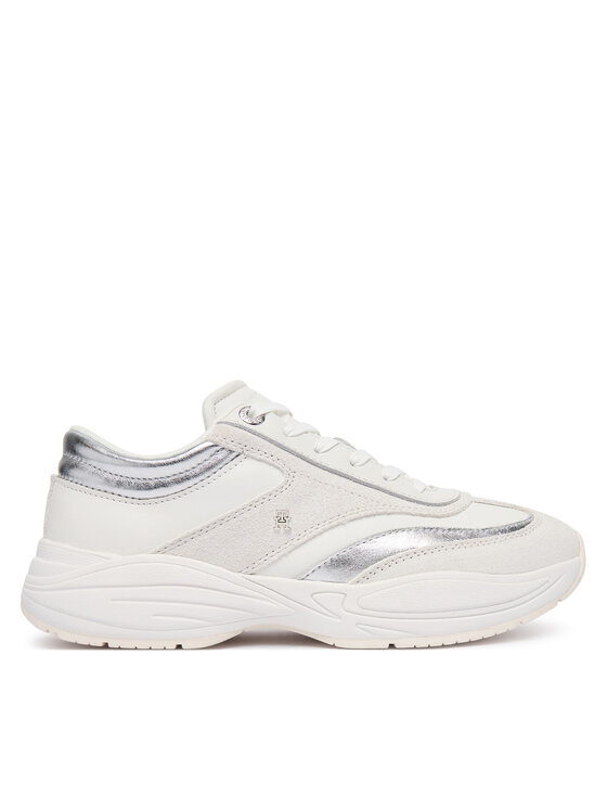 Tommy Hilfiger Tommy Hilfiger Sneakersy Th Modern Sporty Runner Leather FW0FW09590 Bílá