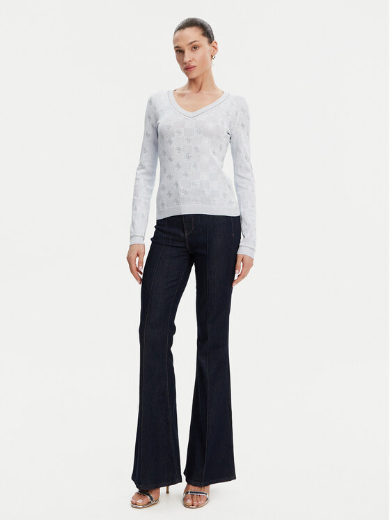 Guess Guess Pulover W5GR07 Z3D60 Modra Regular Fit