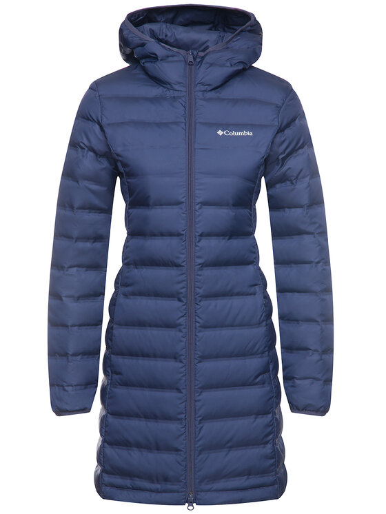 Columbia Columbia Kurtka puchowa Down Long Jacket 1859672 Granatowy Regular Fit