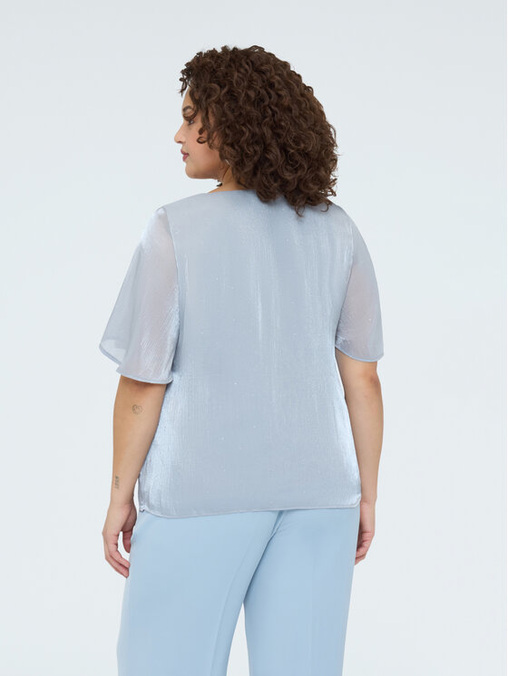 Fiorella Rubino Fiorella Rubino Bluzka 2053T002436N003 Szary Regular Fit