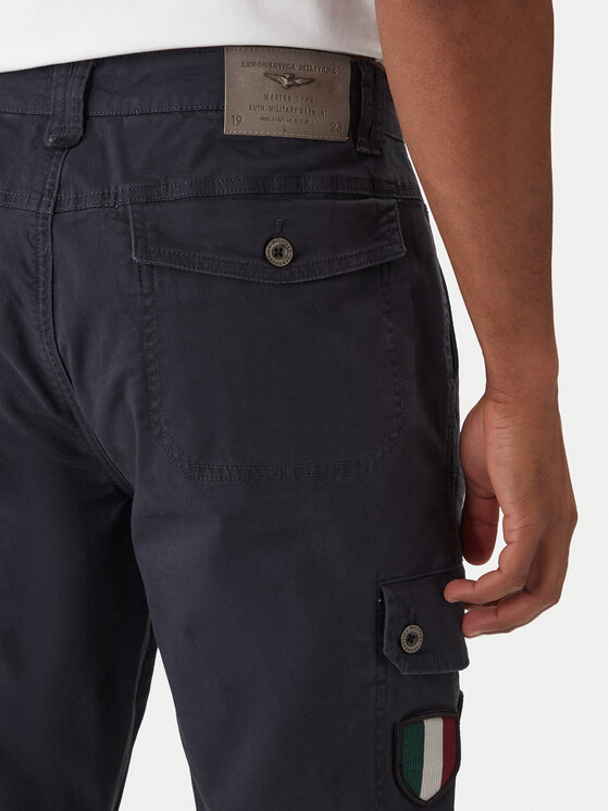 Aeronautica Militare Aeronautica Militare Riidest püksid 252PA1688UCT03399 Tumesinine Regular Fit