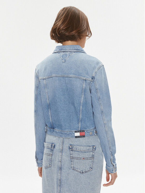 Tommy Jeans Tommy Jeans Farmer kabát Izzie DW0DW17214 Kék Slim Fit