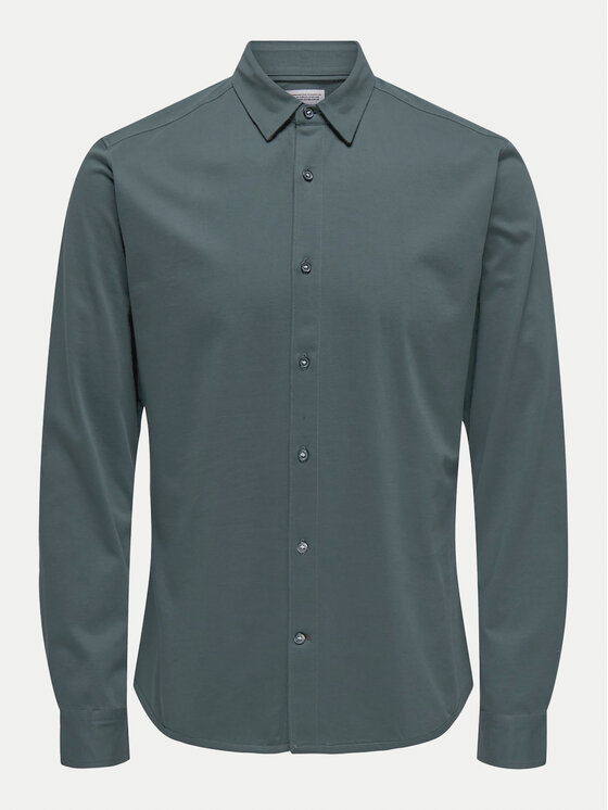 Only & Sons Only & Sons Koszula Robin 22031023 Zielony Slim Fit