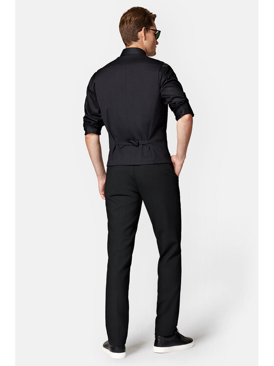 Lancerto Lancerto Kamizelka Hawick KA131223000004 Czarny Slim Fit