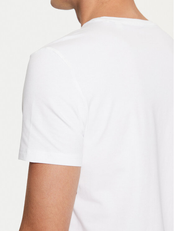 Guess Guess T-krekls Caleb U97M00 KCD31 Balts Slim Fit