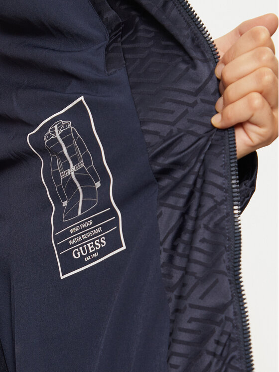 Guess Guess Zimski plašč Seline W4BL58 WGL72 Mornarsko modra Regular Fit