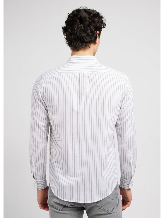 Lee Lee Koszula LEE BUTTON DOWN Biały Regular Fit