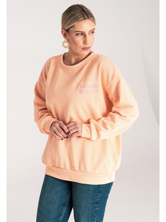 FIGL FIGL Felpa M1151 Arancione Regular Fit