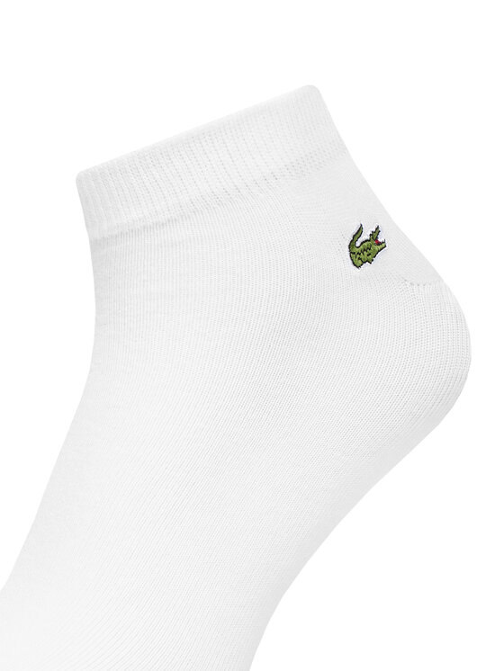 Lacoste Lacoste Комплект 3 чифта къси чорапи унисекс RA2917 Бял