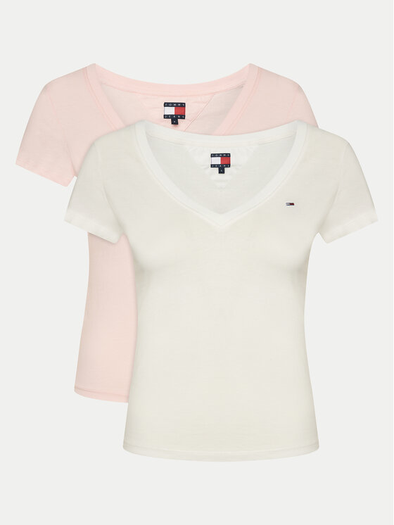 Tommy Jeans Tommy Jeans Set di 2 T-shirt DW0DW21367 Multicolore Slim Fit