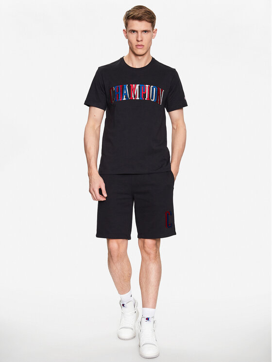 Champion Champion Marškinėliai 218512 Juoda Regular Fit