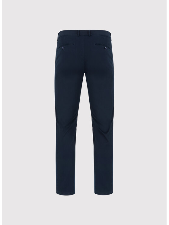 Pako Lorente Pako Lorente Chinosy P25SN-WX-007 Granatowy Classic Fit