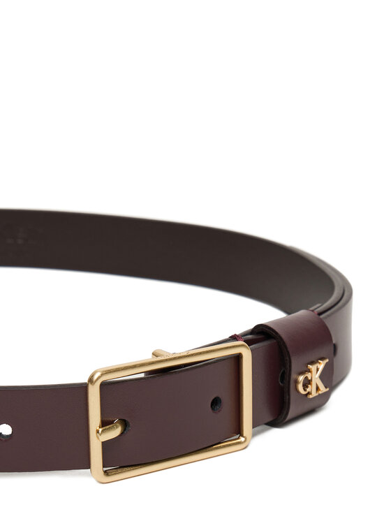 Calvin Klein Calvin Klein Жіночий ремінь Square Buckle Ck Loop 25Mm LV04F7050G Бордовий