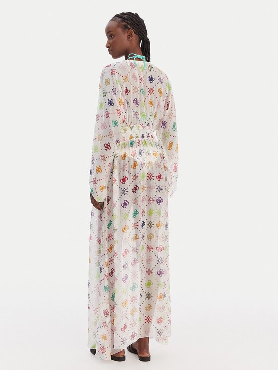 Guess Guess Плажна рокля E6GK08 WE550 Бял Regular Fit