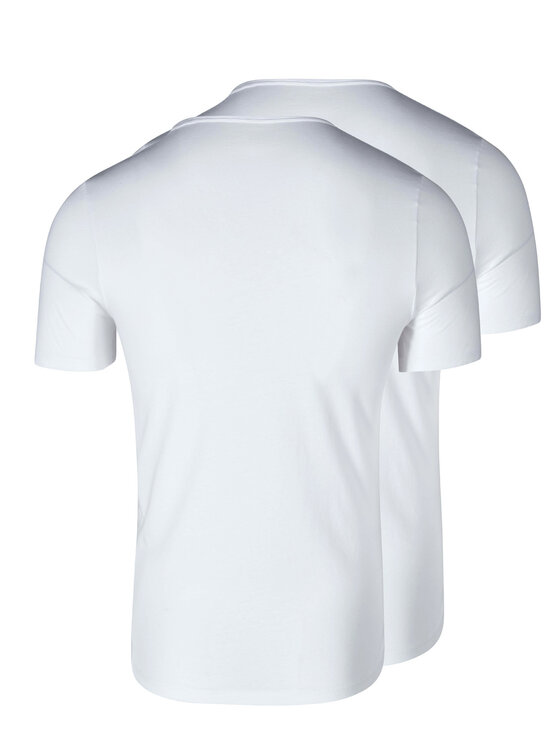 Skiny Skiny Komplet 2 t-shirtów 86912 Biały Slim Fit