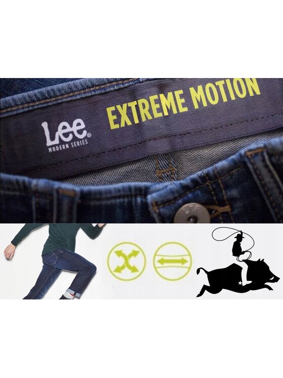 Lee Lee Jeansy Slim Fit MVP XM Extreme Motion Niebieski Slim Fit
