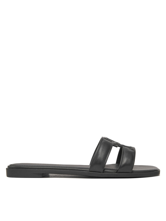 Tommy Hilfiger Tommy Hilfiger Şlapi Th Logo Strap Mule FW0FW08671 Negru