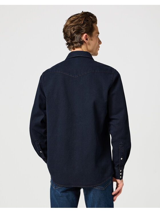 Wrangler Wrangler Camicia WESTERN SHIRT Blu scuro Regular Fit