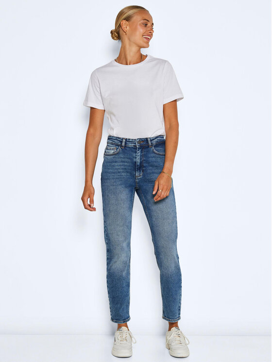 Noisy May Noisy May Jeans hlače Moni 27022745 Modra Straight Fit