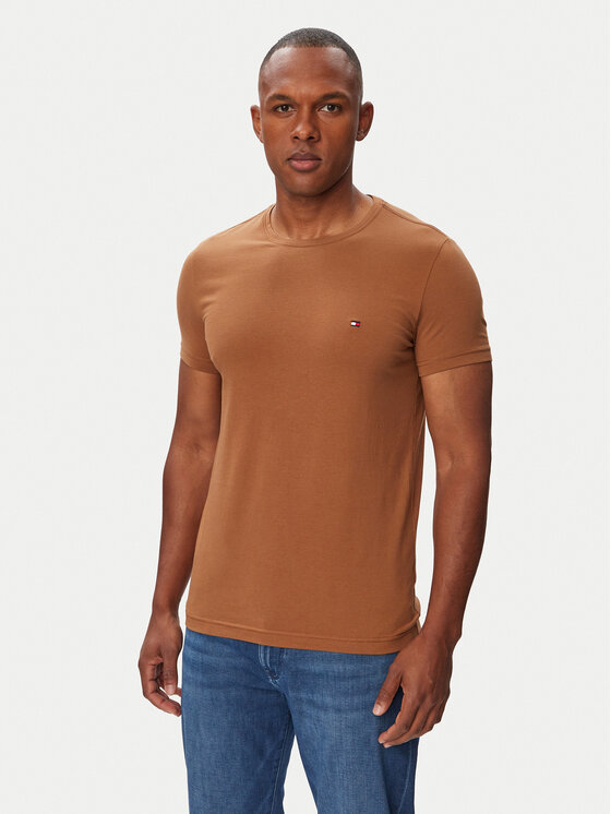 Tommy Hilfiger Tricou MW0MW10800 Maro Slim Fit
