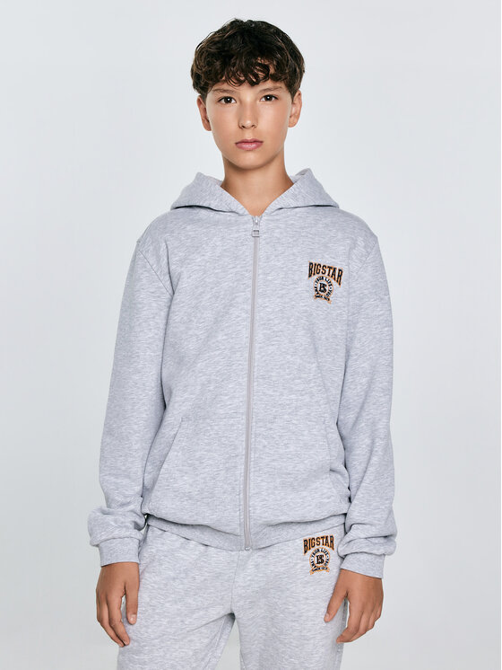 BIG STAR BIG STAR Bluza ARON Szary Basic Fit