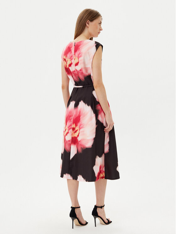 DKNY DKNY Koktejlové šaty DD5H2J04 Černá Regular Fit
