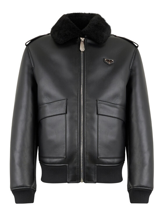 PHILIPP PLEIN PHILIPP PLEIN Kurtka puchowa 28618 Czarny Regular Fit