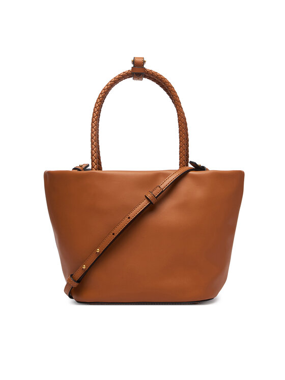 Tommy Hilfiger Tommy Hilfiger Handtasche Th Marina Bucket Leather AW0AW18739 Braun