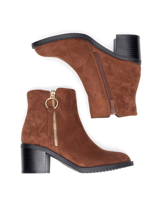Clara Barson Clara Barson Polokozačky LS5276-02A Hnědá