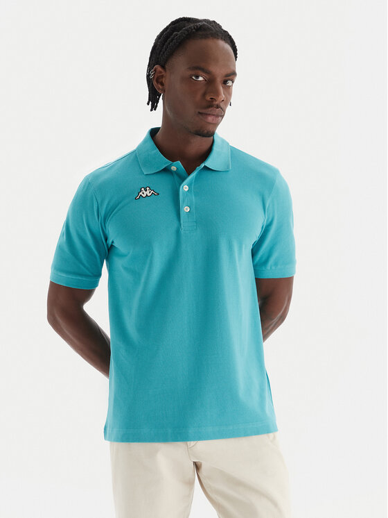 Kappa Kappa Polo majica Logo Sharas Mss 302B3D0 Turkizna Regular Fit