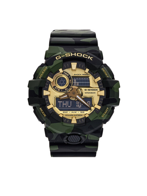 G-Shock G-Shock Pulkstenis Original GA-700CMG-3AER Haki